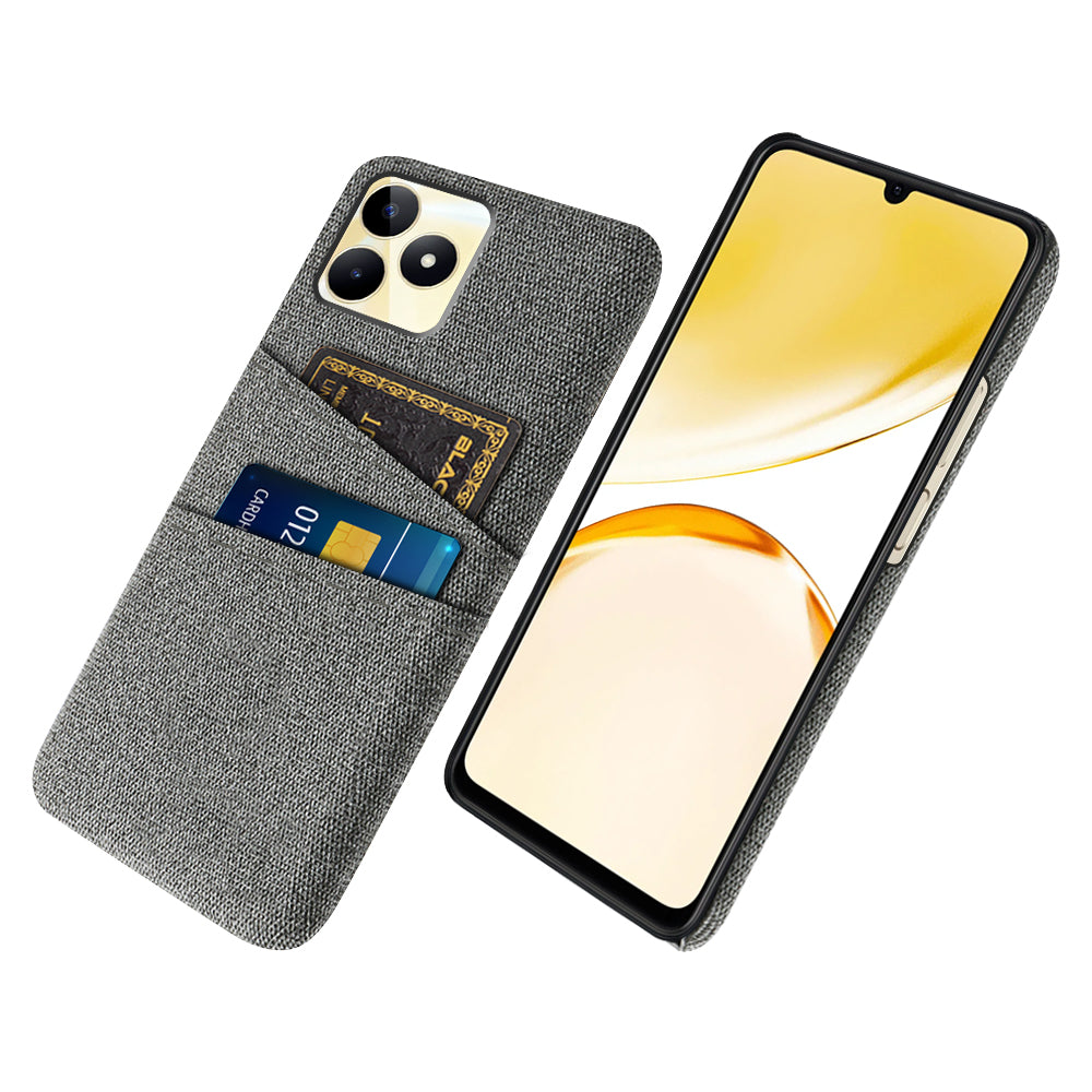 For Realme Narzo N53 4G Dual Card Holder Cell Phone Case Cloth Texture Hard PC Cover For Realme Narzo N53 4G Dual Card Holder Cell Phone Case Cloth Texture Hard PC Cover